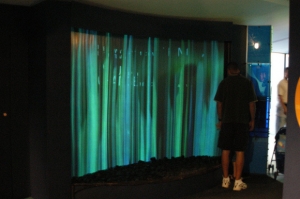 New England Aquarium water wall