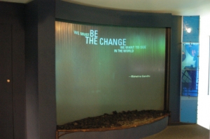 New England Aquarium water wall