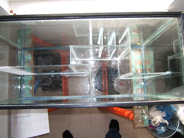 Top view of finished walls