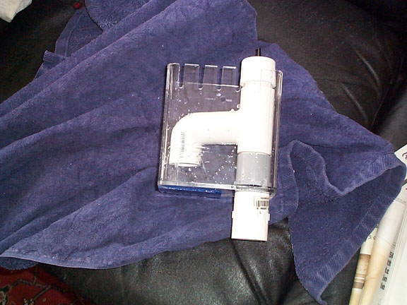 Shaved a bit off a tee and used a skimmer box from a wet dry filter and made a durso.