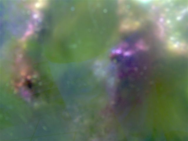red slime on glass