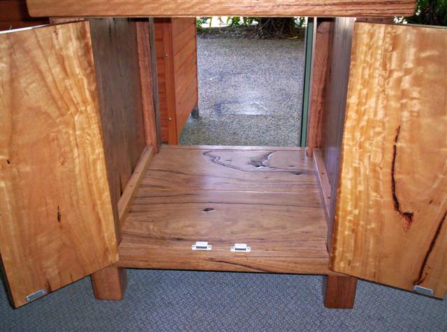 Custom made Blackbutte hardwood.