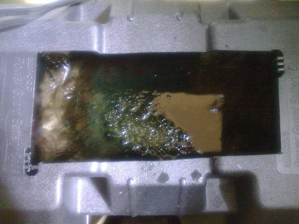The top view looking in with light removed.