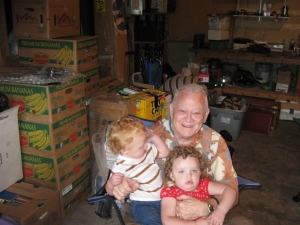 Great Granddad Raymond and the kids