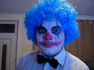 me as scary clown