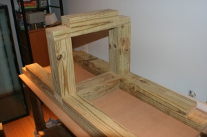 8
test fitting the support assembly
