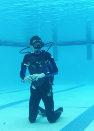 Me Underwater in the pool watching everyone