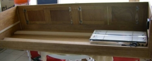 Shelf in canopy holds an 8x48 and an 8x24 T5 retrofit