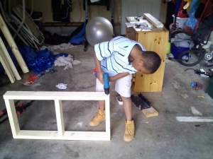 time to build a stand? well at least i got help lol