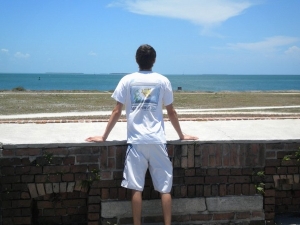 At fort Zachery in Key West representing 3reef.