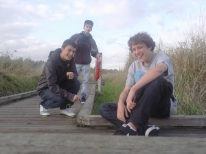 Joe in the back, Me in the middle and Caleb in the front. Long time friends who all love the fish hobby. photo from 2009