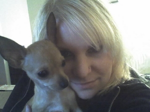 And an old pic of me a Lacey (man i really need to take some new pics of me and the kids lol, bad hair day! haha)