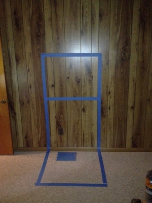 tank and stand outline