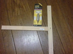 Template I made to hang light cables