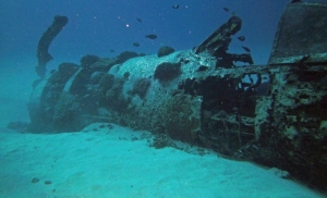 110 Feet down, Hawaii U.S WWII Corsair