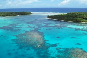 Chuuk Federated States of Micronesia.  I took this picture from a Helo Flight off of the USNS Mercy.