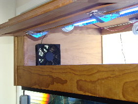 one of two coralife 67 cfm cooling fans