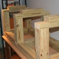 9
support assemblies added to the bottom rails