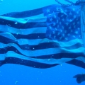 A Flag underwater on the Miracle of Life
