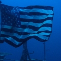 A Flag underwater on the Miracle of Life