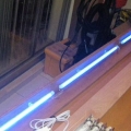 3 20" moonlight LED strips together lit up
