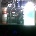 all filtration in closet behind DT in the living room