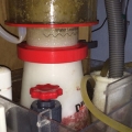 Diablo xs-225 Skimmer. I purchased this in June 2012 and have had great results with it. Though I think I'll get a DC 5500 for it soon since the pump it came with is one speed and pushes too many bubbles. I'd like to have the "feed" option for the skimmer